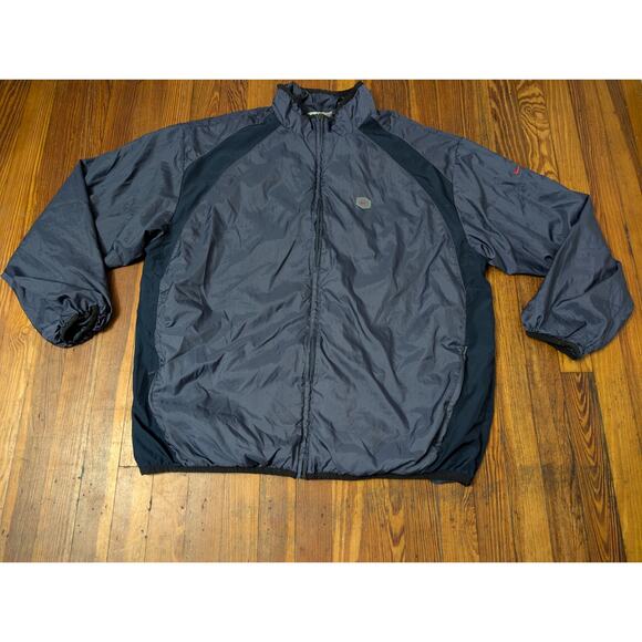 Nike VTG 90s Windbreaker Blue Mens 2XL Windbreaker Full-Zip - Picture 1 of 8